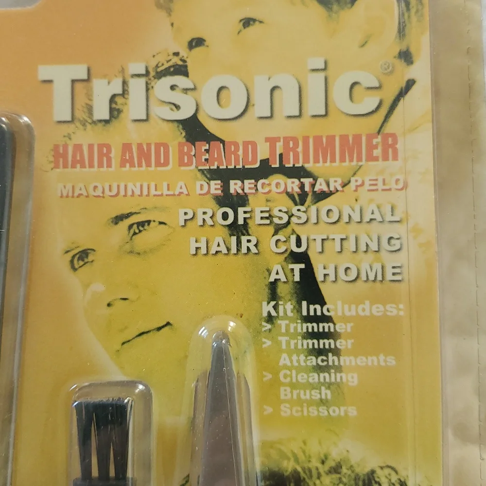 NOS Trisonic Hair and Beard Trimmer Kit